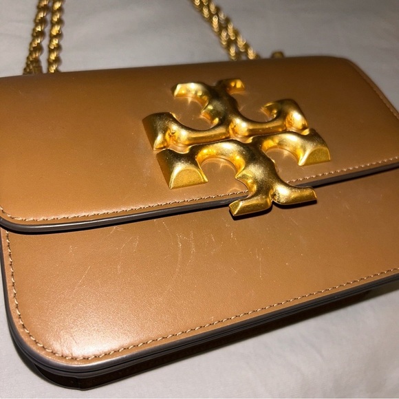 Tory Burch Chocolate Brown Crossbody Bag with Gold Accent - Picture 10 of 10